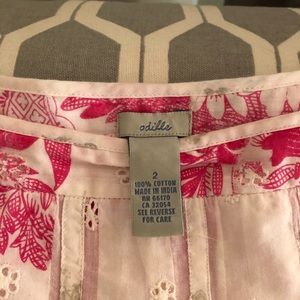 Anthropologie eyelet skirt size 2